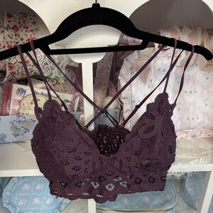 Wishlist Lace Bandeau in Deep Purple